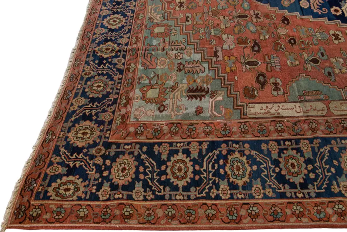 Persian Serapi Rug - 10'8'' x 13' - Apadana - Red - Red