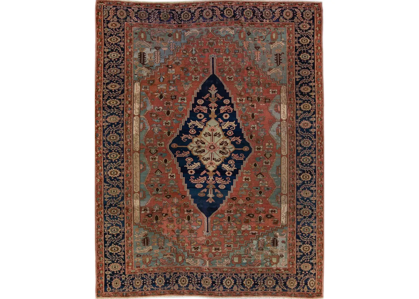 Persian Serapi Rug - 10'8'' x 13' - Apadana - Red - Red