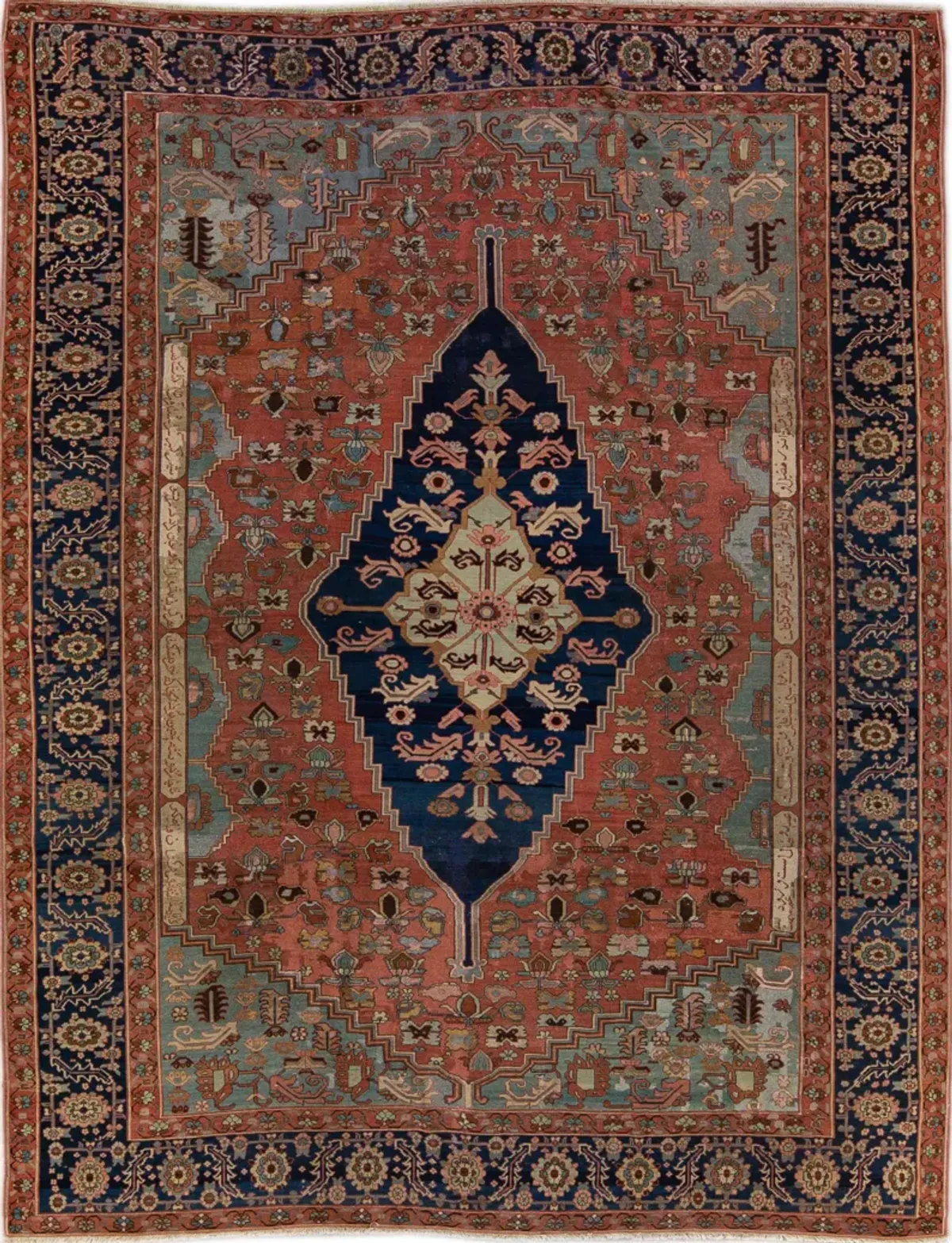 Persian Serapi Rug - 10'8'' x 13' - Apadana - Red - Red