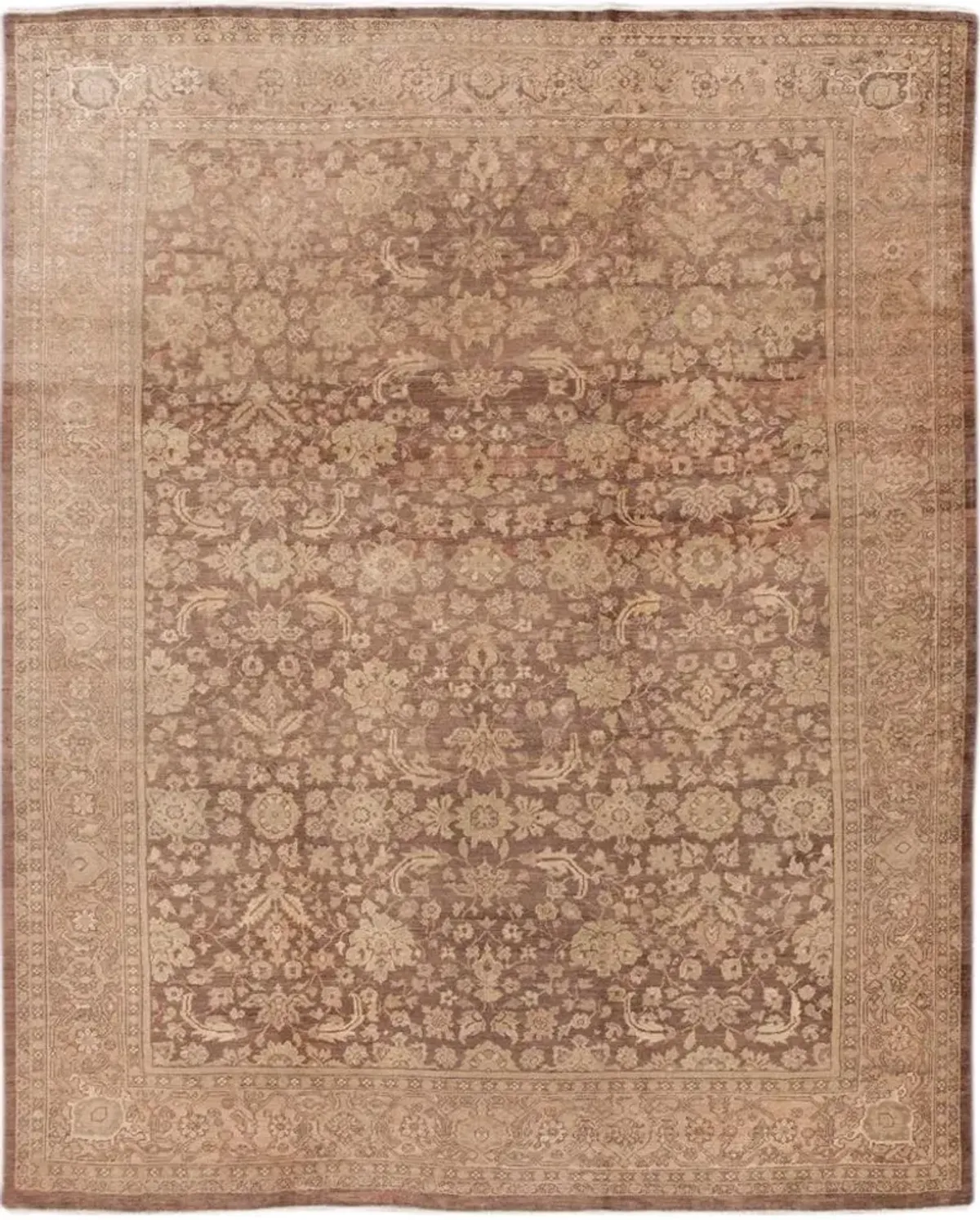 Antique Persian Mahal Rug - Apadana - Brown - Brown