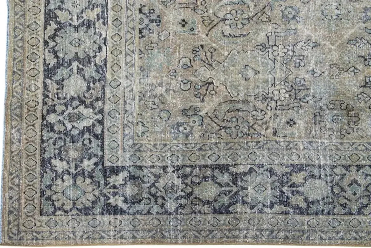 Antique Persian Tabriz Rug - Apadana - Gray - Gray