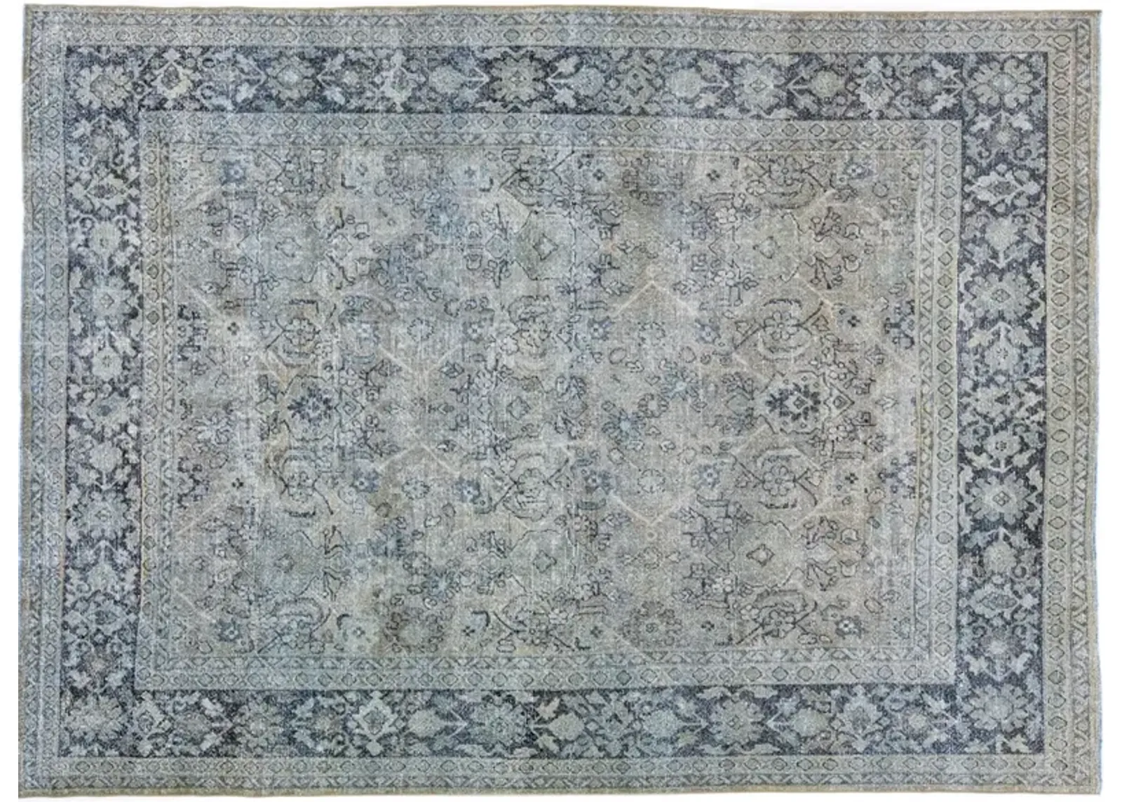 Antique Persian Tabriz Rug - Apadana - Gray - Gray