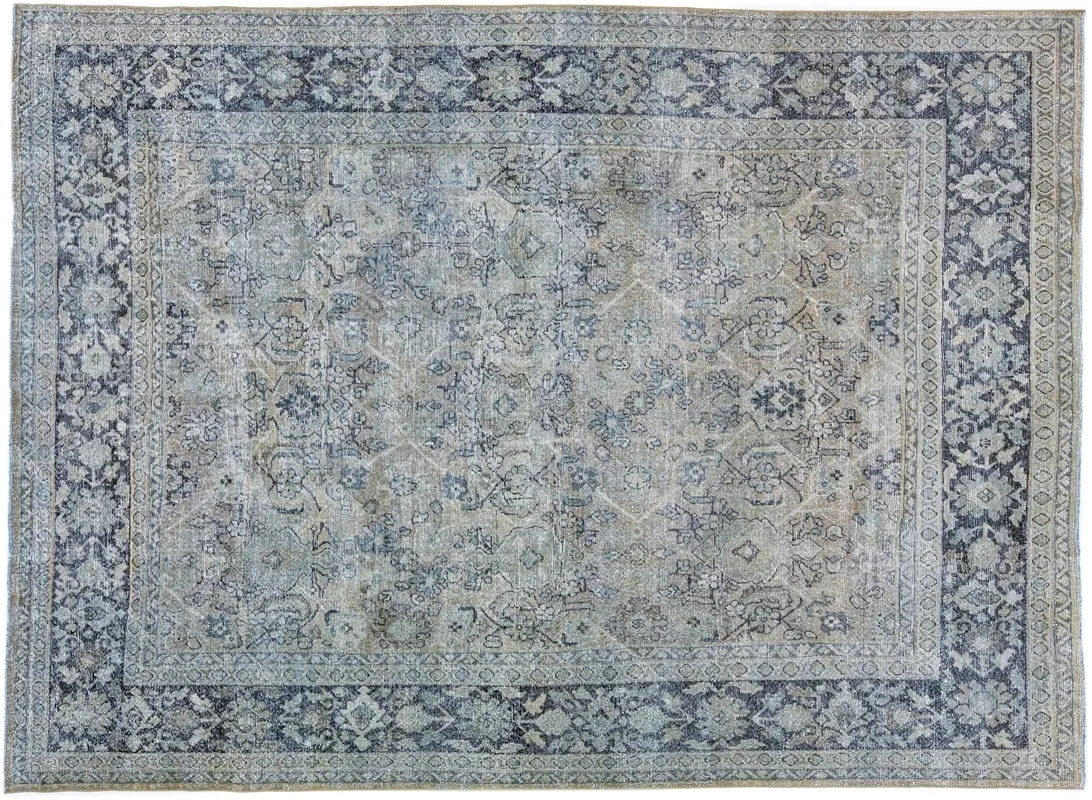 Antique Persian Tabriz Rug - Apadana - Gray - Gray