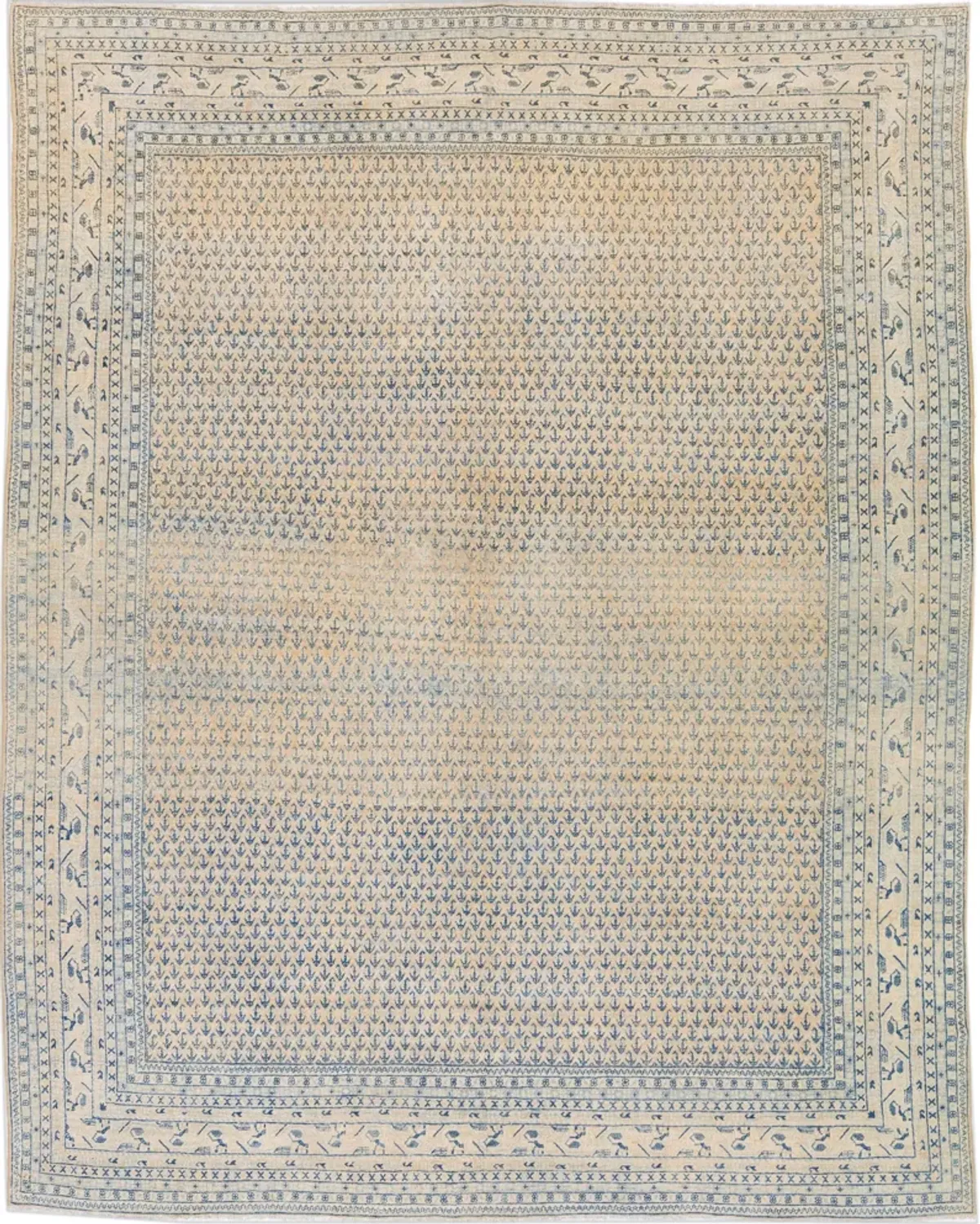 Antique Persian Malayer Rug - Apadana - Blue - Blue