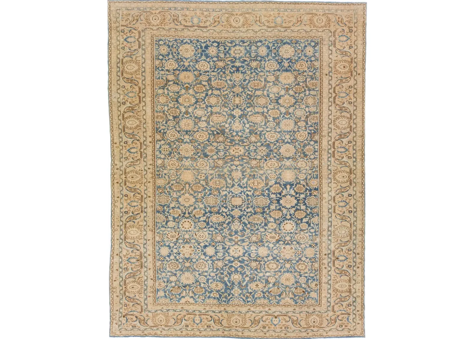 Antique Persian Malayer Rug - Apadana - Blue - Blue