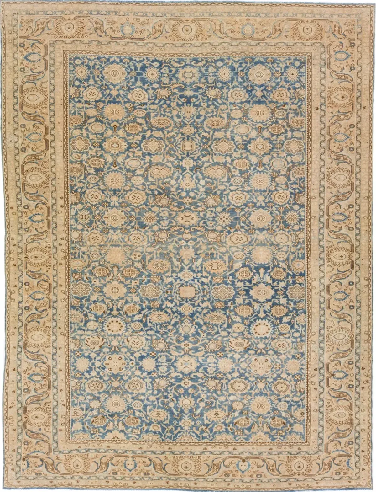 Antique Persian Malayer Rug - Apadana - Blue - Blue