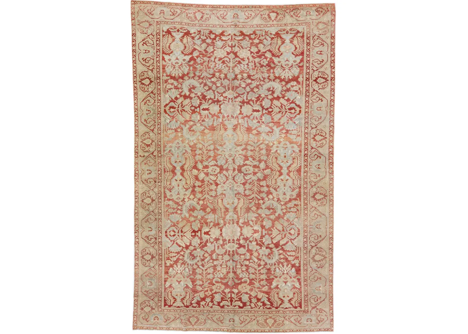 Antique Persian Malayer Rug - Apadana - Red - Red