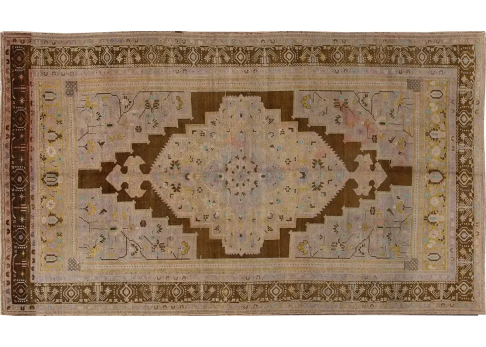 Antique Asian Khotan Rug - 7'5" x 12'8" - Apadana - Brown - Brown