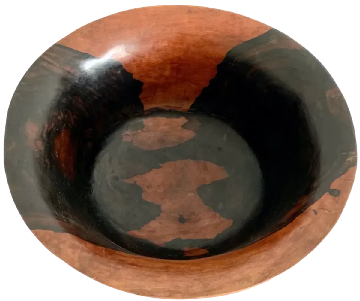 Artisan Exotic Wood Oversized Bowl - Ballyhoo - Brown