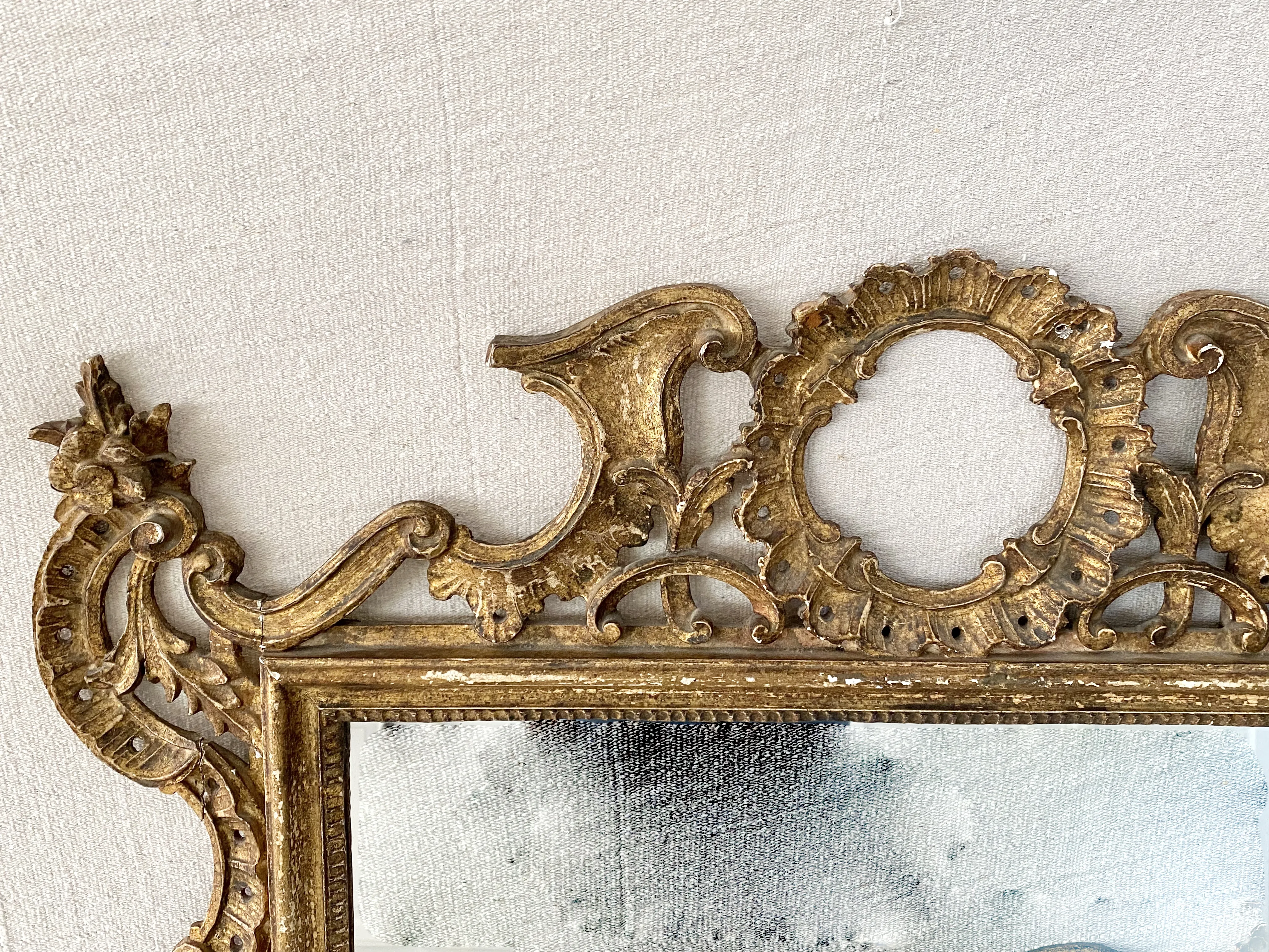 Antique Gold Louis XIII Wall Mirror - Ballyhoo