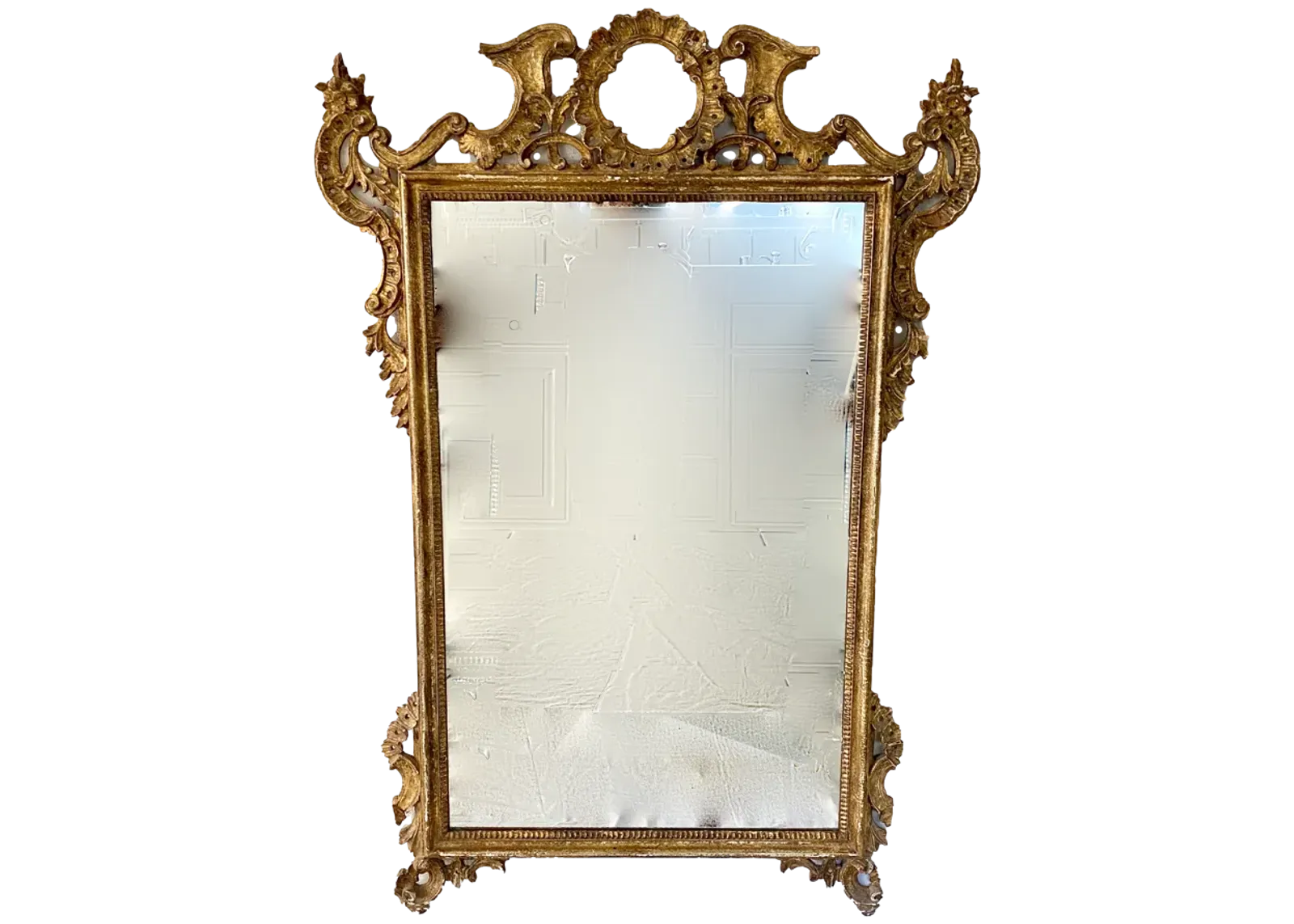 Antique Gold Louis XIII Wall Mirror - Ballyhoo