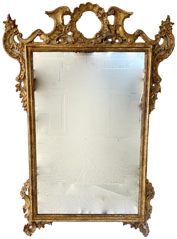 Antique Gold Louis XIII Wall Mirror - Ballyhoo