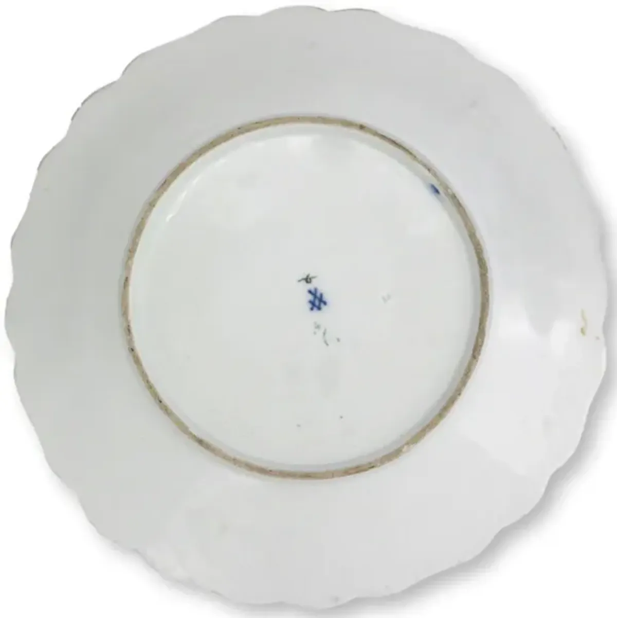 19th-C. Gilded Meissen Cabinet Plate