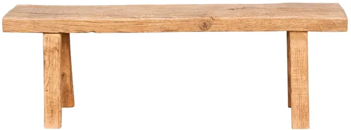 Robust Elm Farmhouse Bench - de-cor - Brown