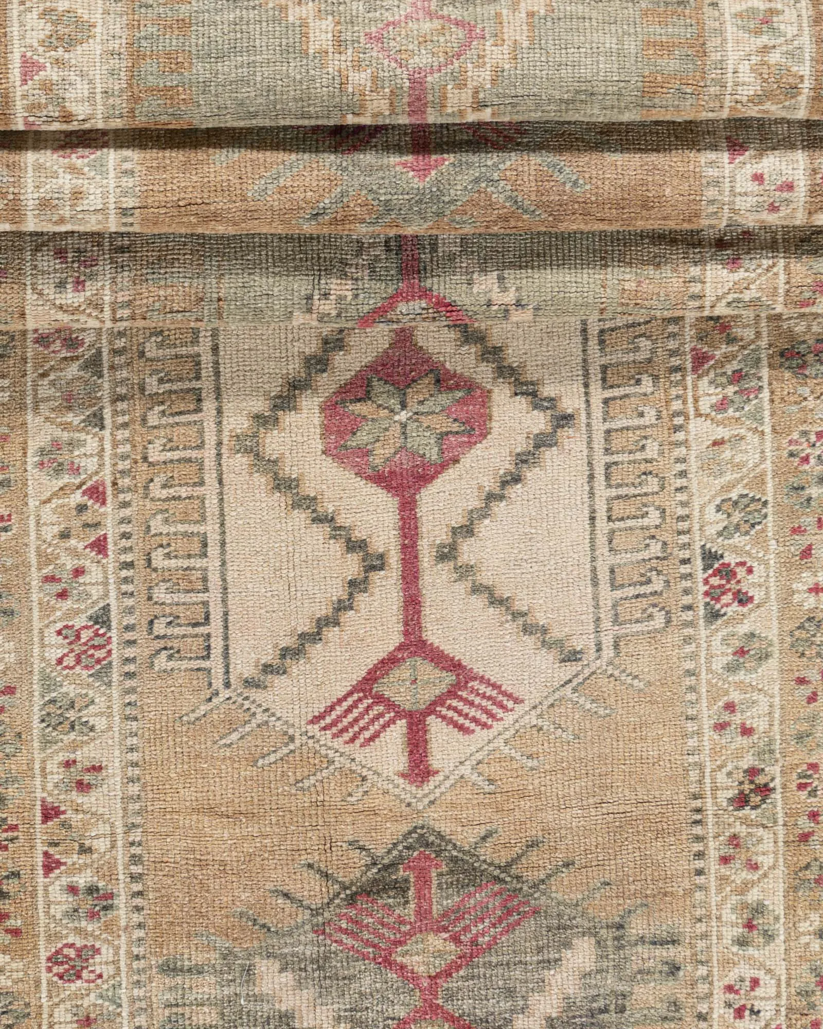 Turkish Oushak Runner 2'9 X 16'8 - Red