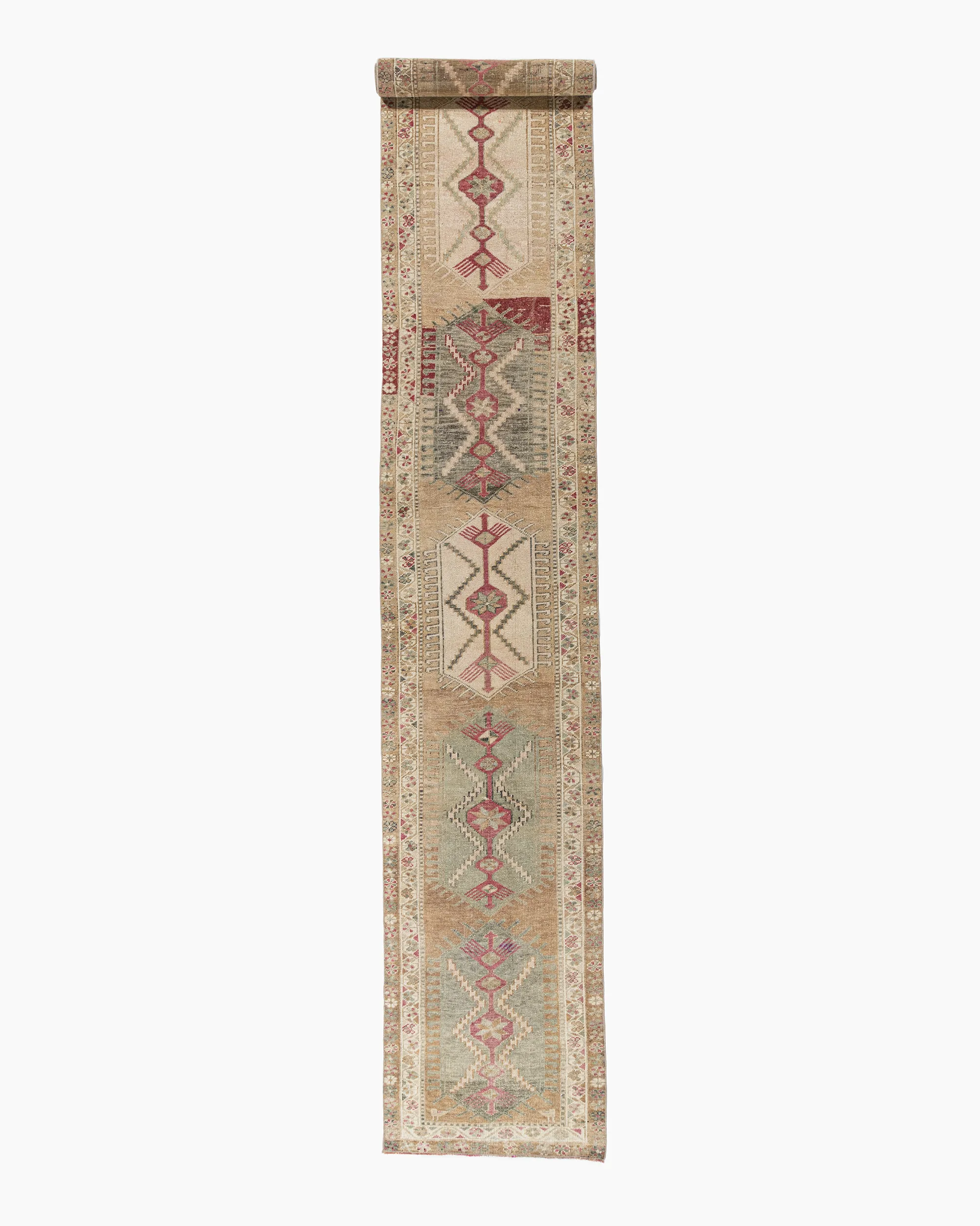 Turkish Oushak Runner 2'9 X 16'8 - Red