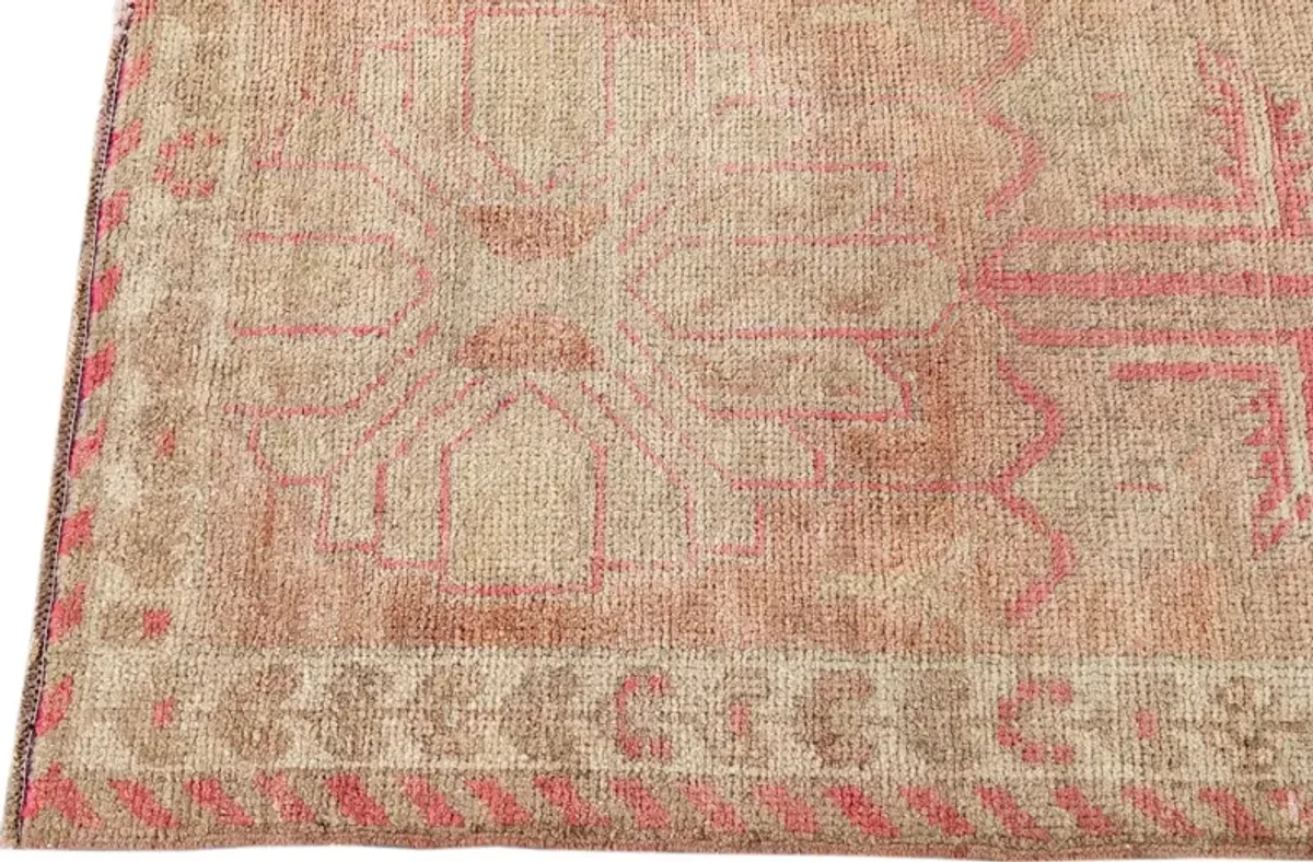 Vintage Turkish Anatolian Runner Rug - Apadana - Brown - Brown