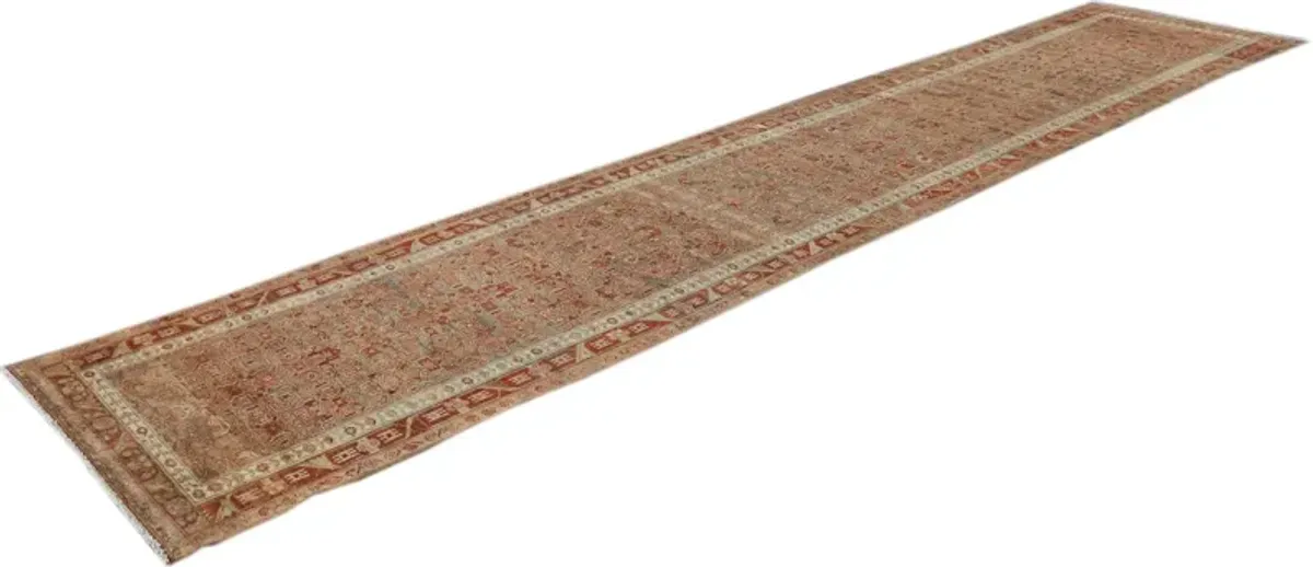 Antique Persian Malayer Runner Rug - Apadana - Red - Red