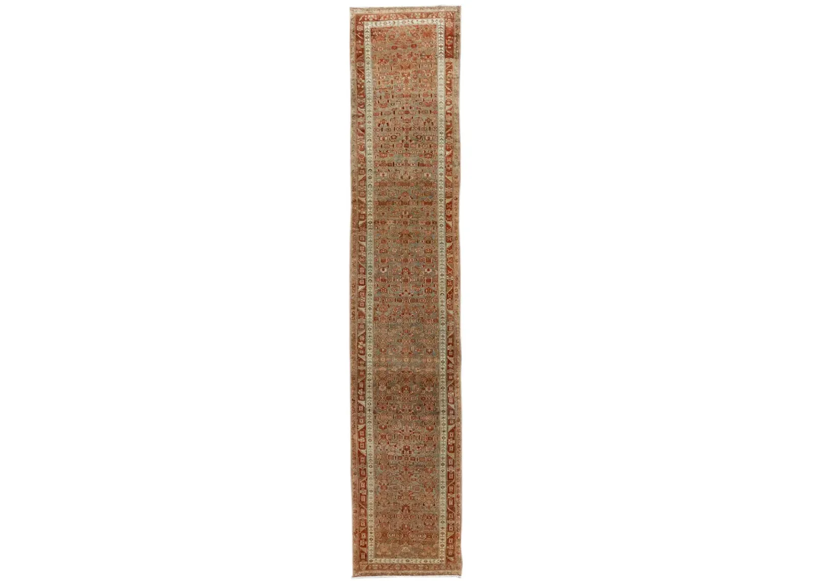 Antique Persian Malayer Runner Rug - Apadana - Red - Red