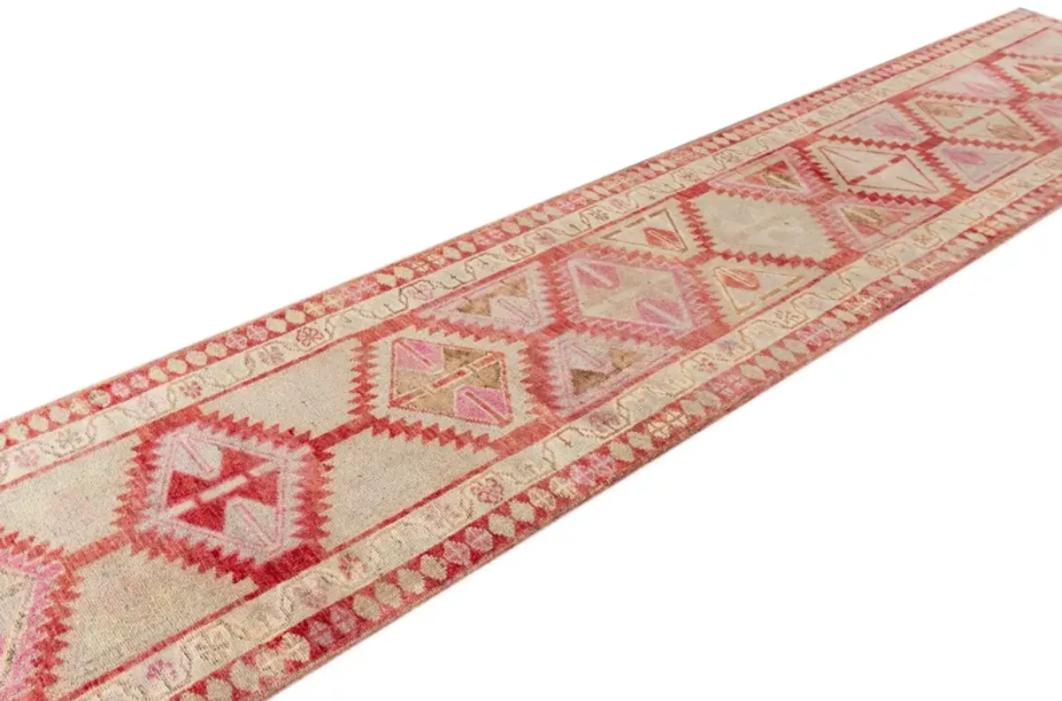 Vintage Anatolian Runner - 2'9" x 12'11" - Apadana - Pink