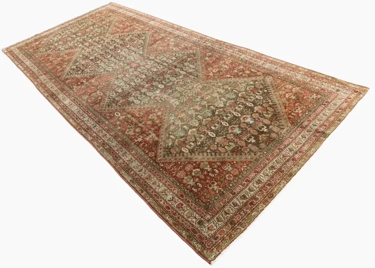 Persian Malayer Runner 5'3 X 12'2 - Brown