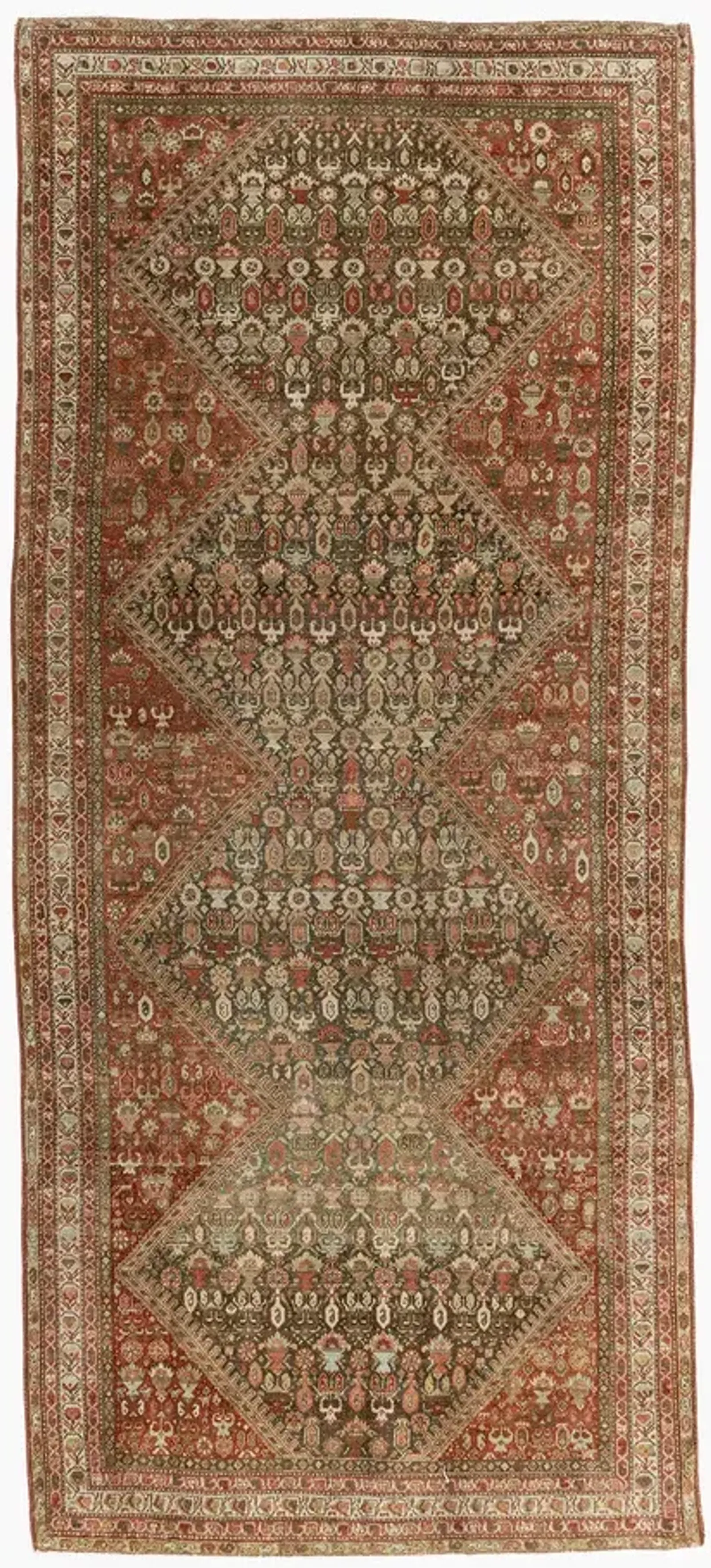 Persian Malayer Runner 5'3 X 12'2 - Brown