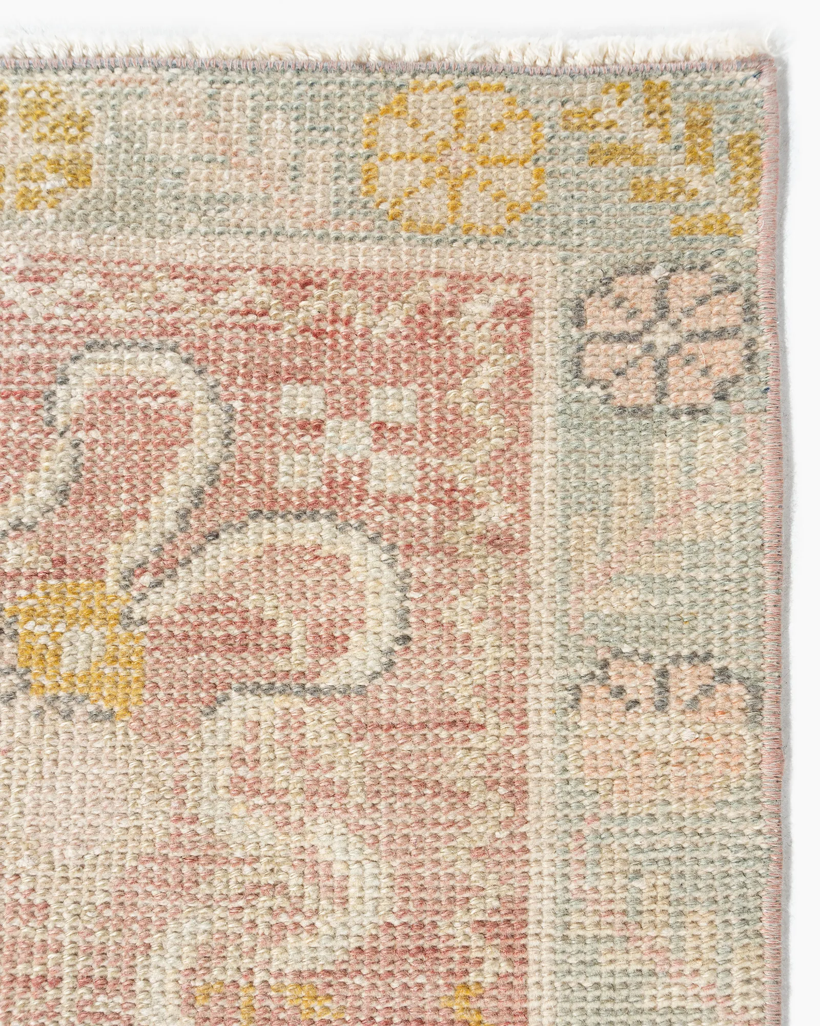 Turkish Oushak Area Rug 2'9 X 5'11 - Pink - Pink