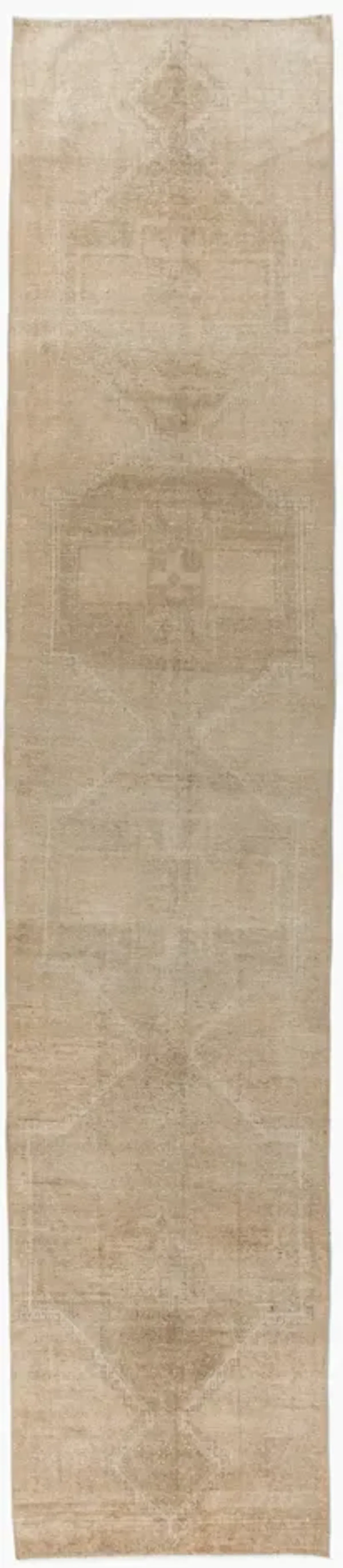 Turkish Oushak Runner 2'10 X 13'7 - Beige