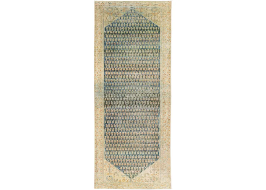 Antique Persian Malayer Runner 6'8"x16' - Apadana - Blue