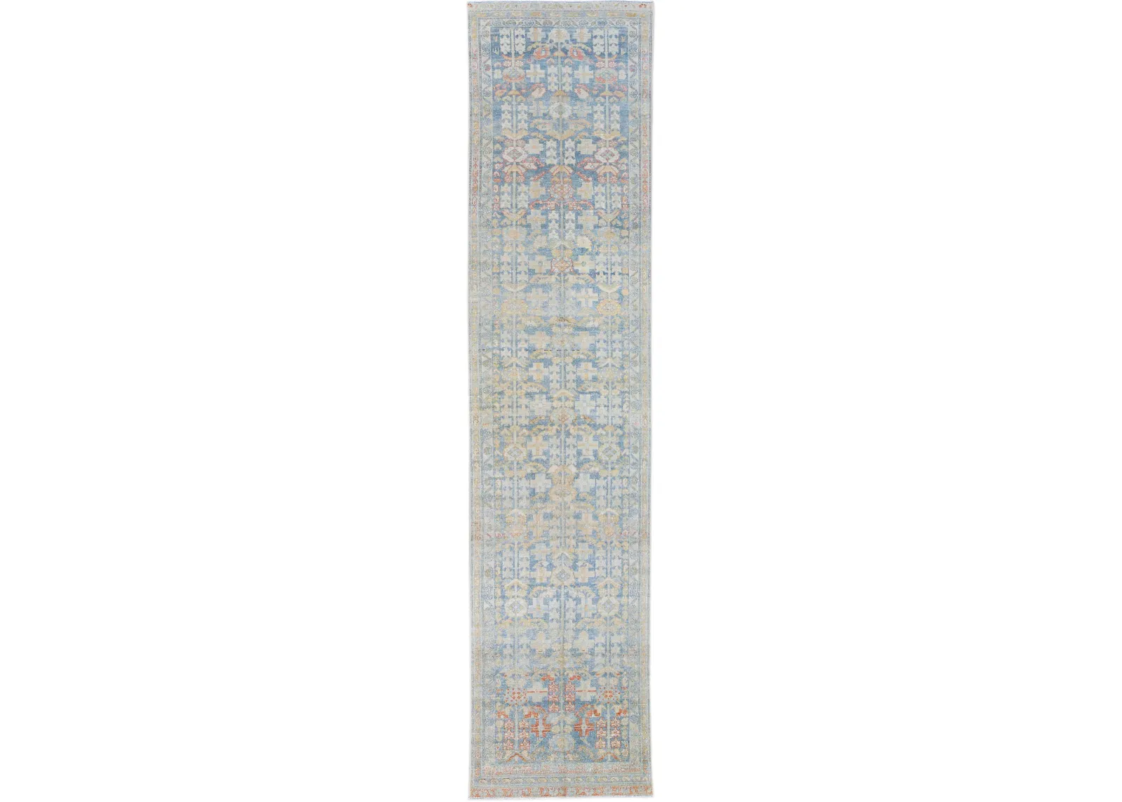 Vintage Persian Malayer Runner - 3' x 13' - Apadana - Blue