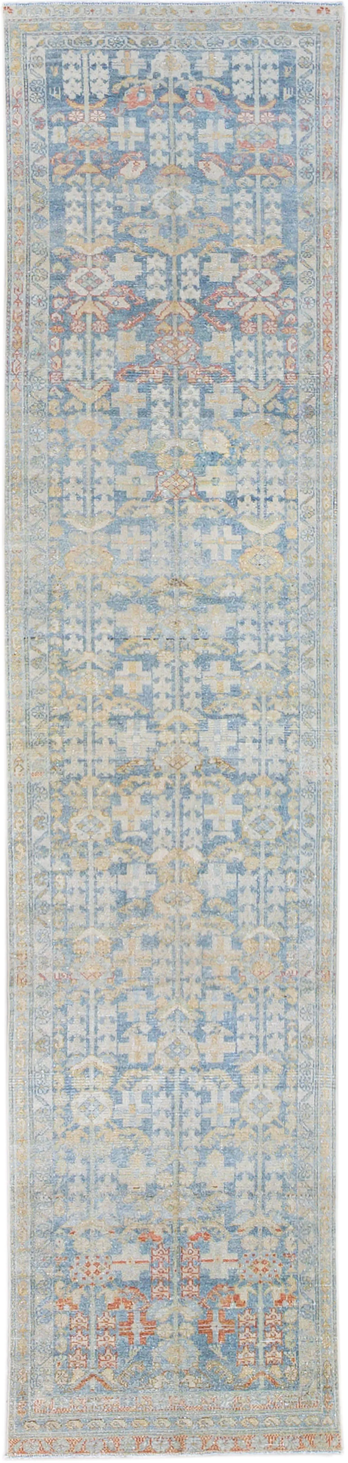 Vintage Persian Malayer Runner - 3' x 13' - Apadana - Blue