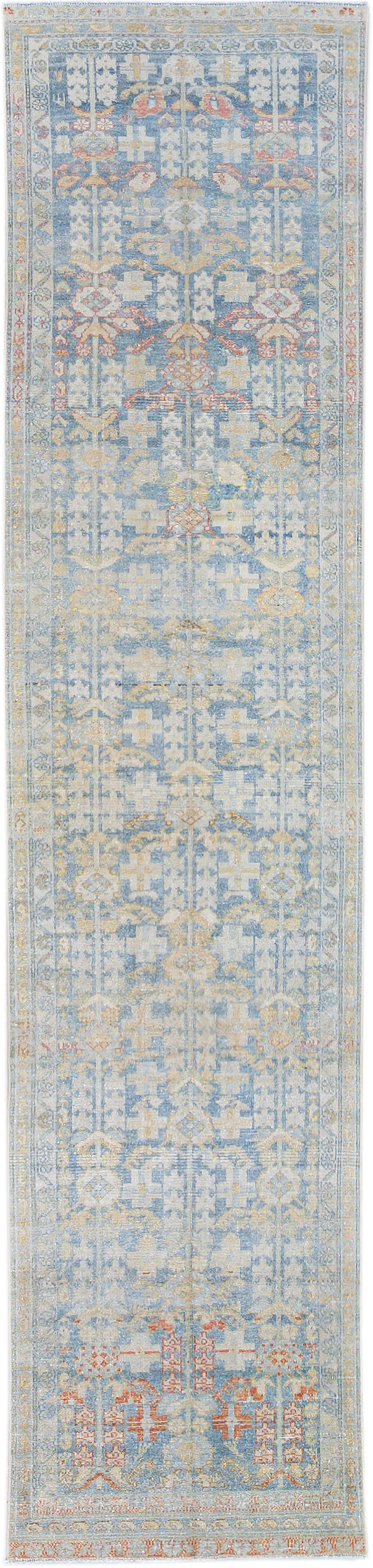 Vintage Persian Malayer Runner - 3' x 13' - Apadana - Blue