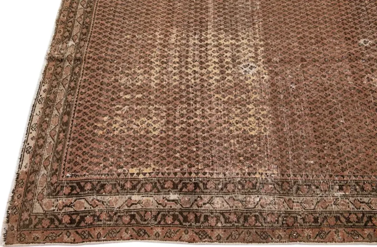 Antique Persian Malayer Runner Rug - Apadana - Brown - Brown