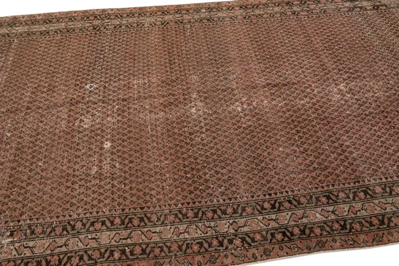 Antique Persian Malayer Runner Rug - Apadana - Brown - Brown