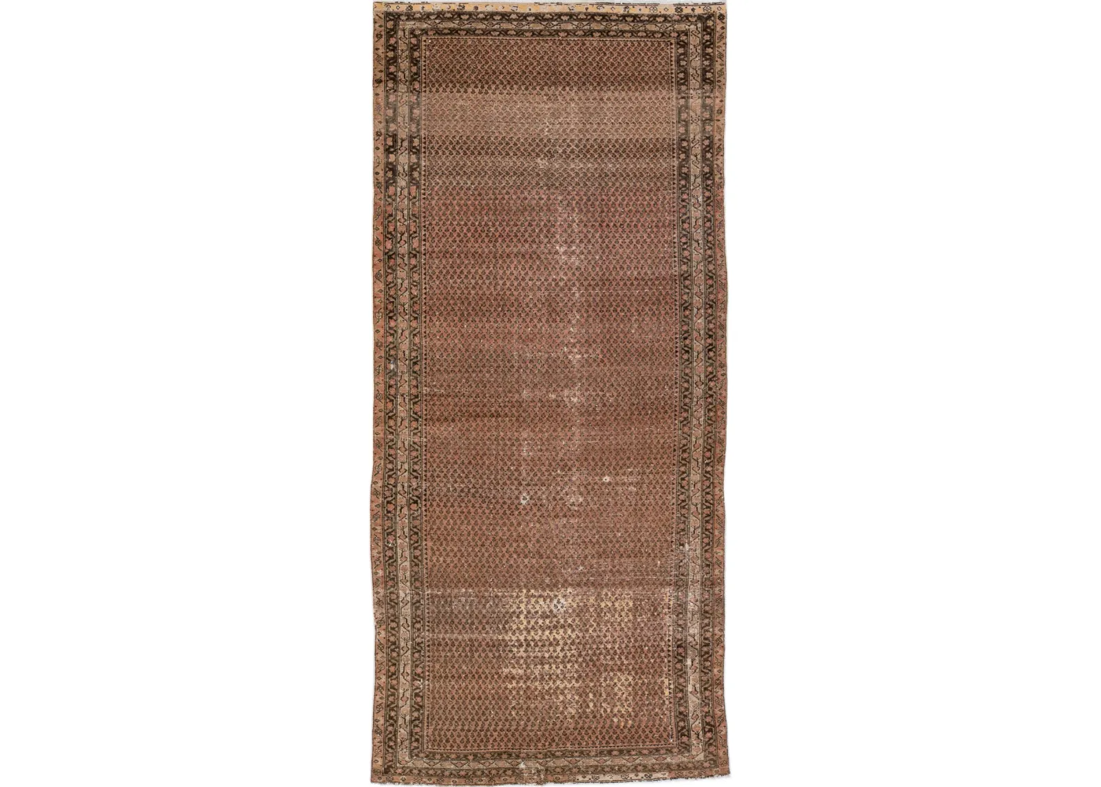 Antique Persian Malayer Runner Rug - Apadana - Brown - Brown