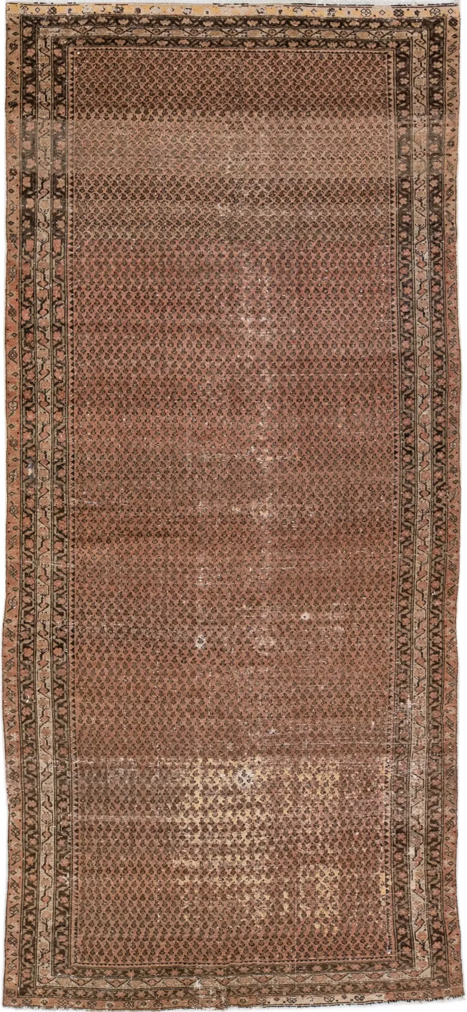 Antique Persian Malayer Runner Rug - Apadana - Brown - Brown