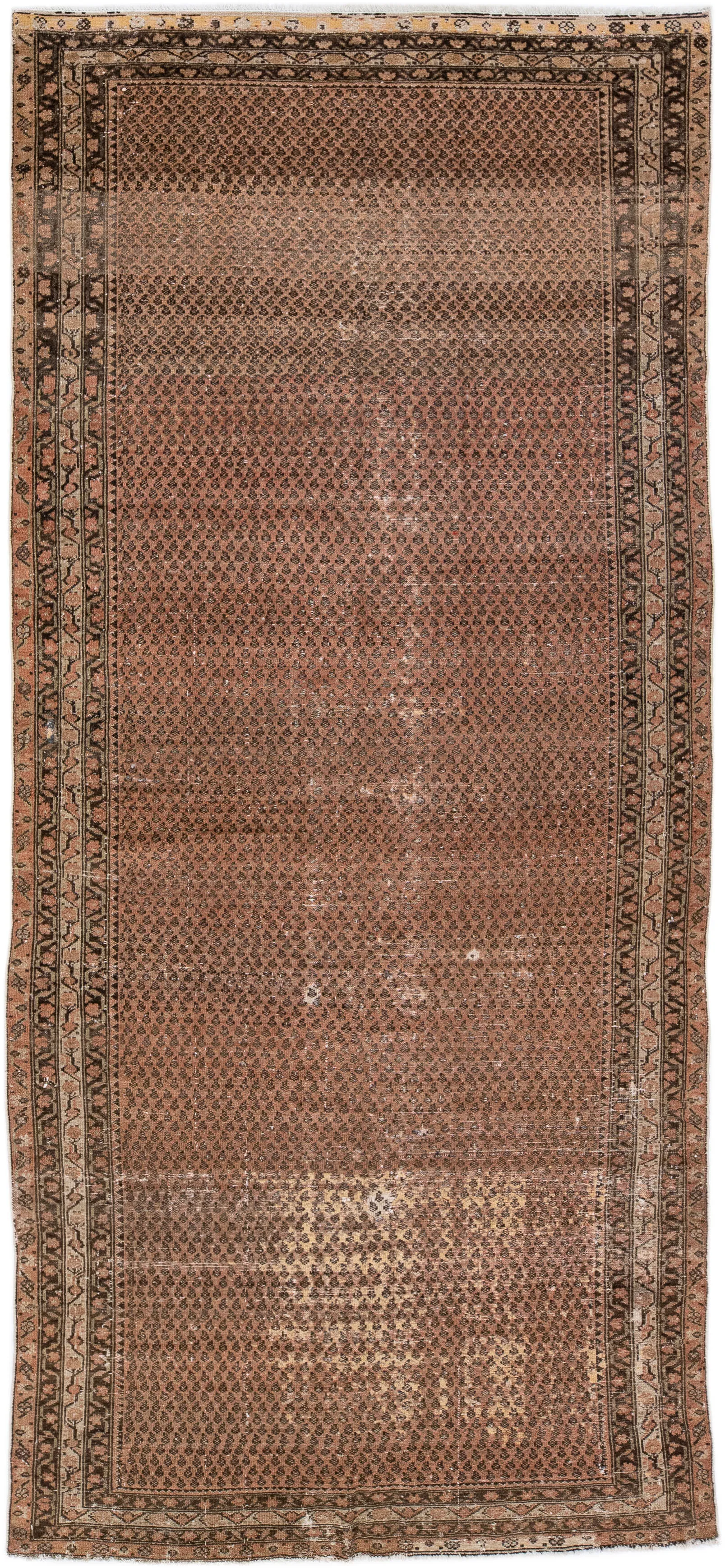 Antique Persian Malayer Runner Rug - Apadana - Brown - Brown