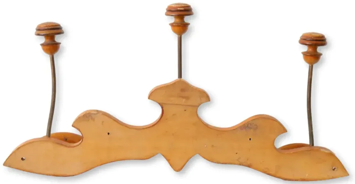 French Faux Bamboo Hat / Coat Rack - New England Mercantile - Brown