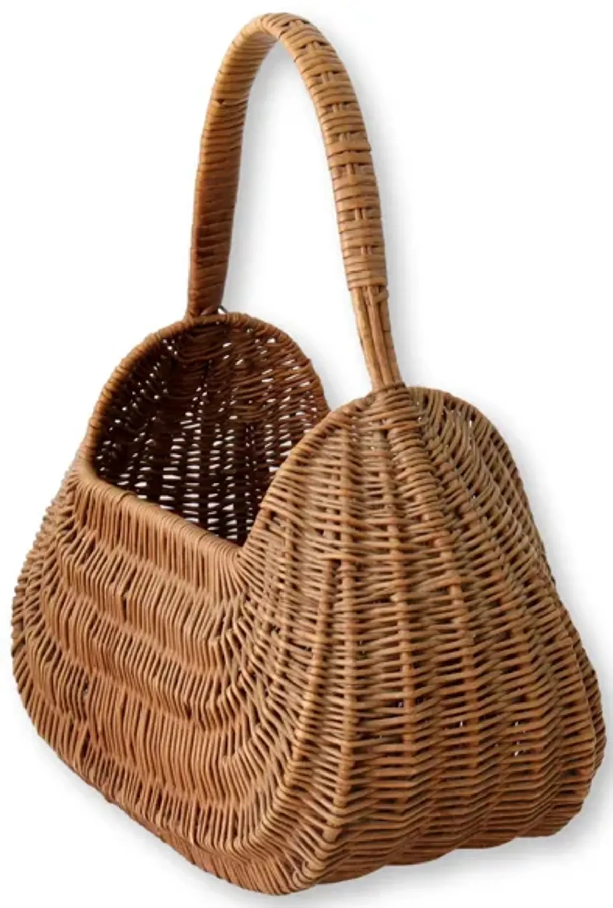 French Wicker "Carry All" Basket - Rose Victoria - Brown