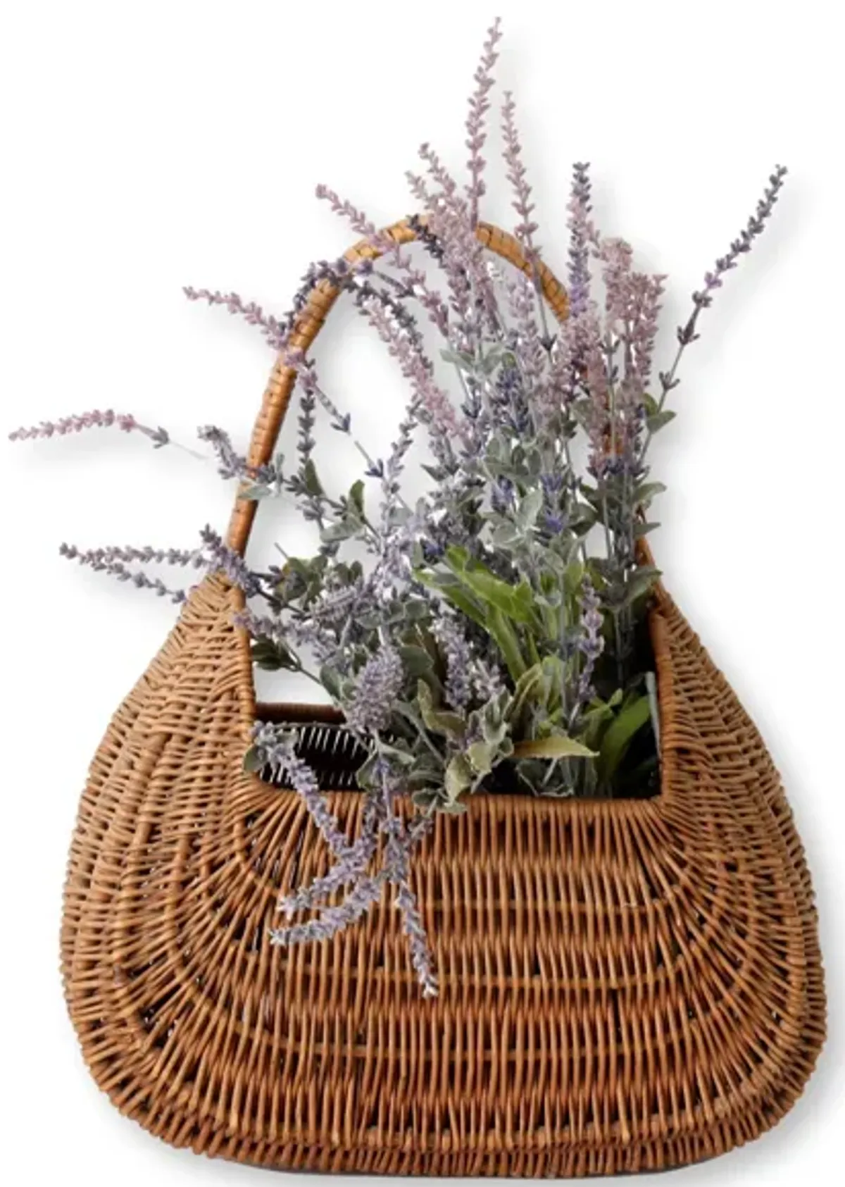 French Wicker "Carry All" Basket - Rose Victoria - Brown