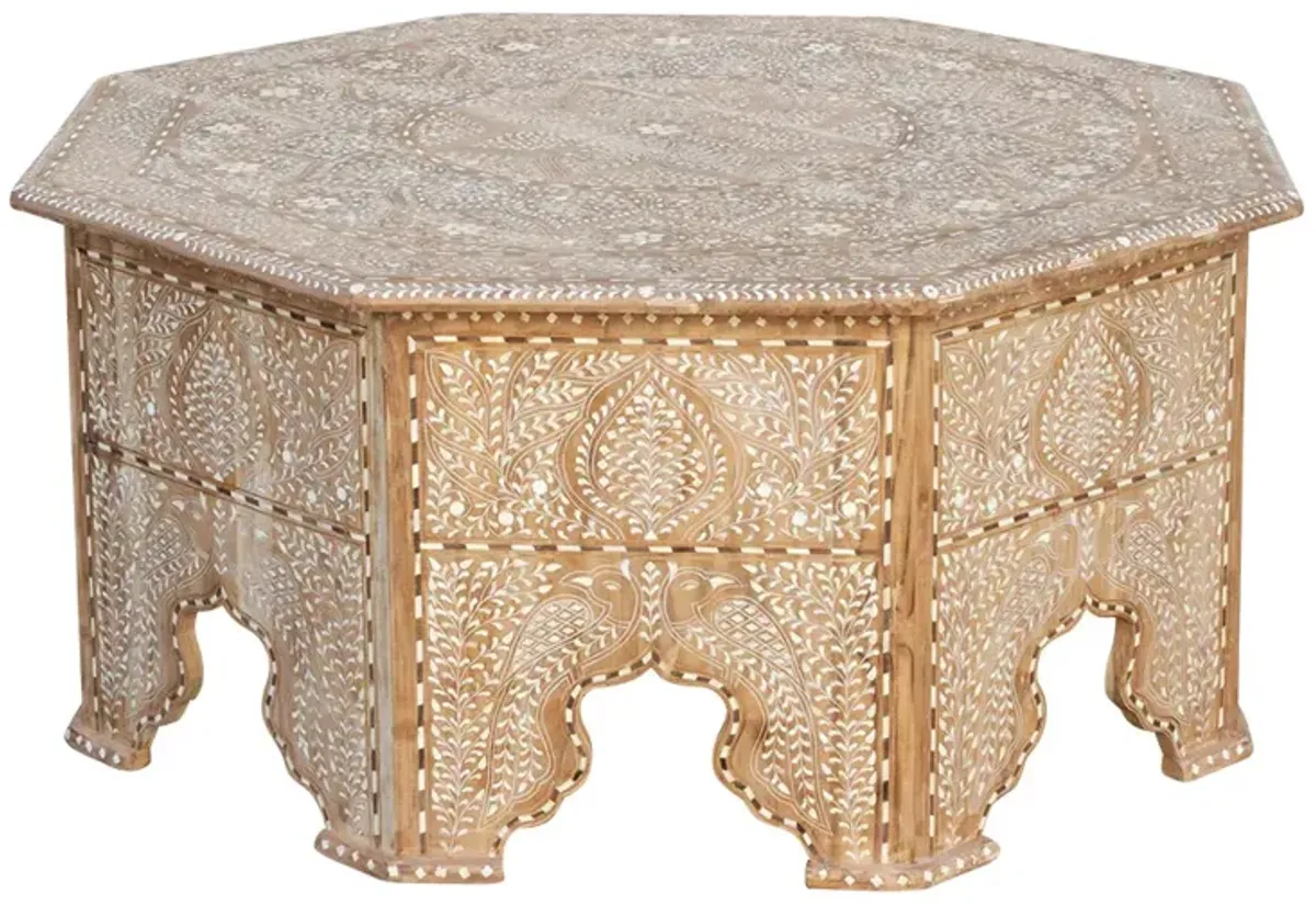 Large Royal Octagonal Inlay Table - de-cor