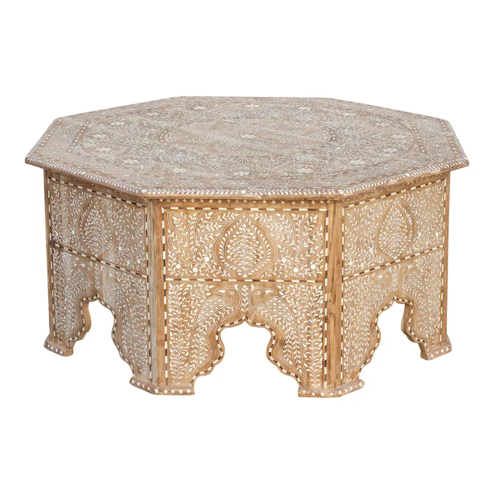 Large Royal Octagonal Inlay Table - de-cor