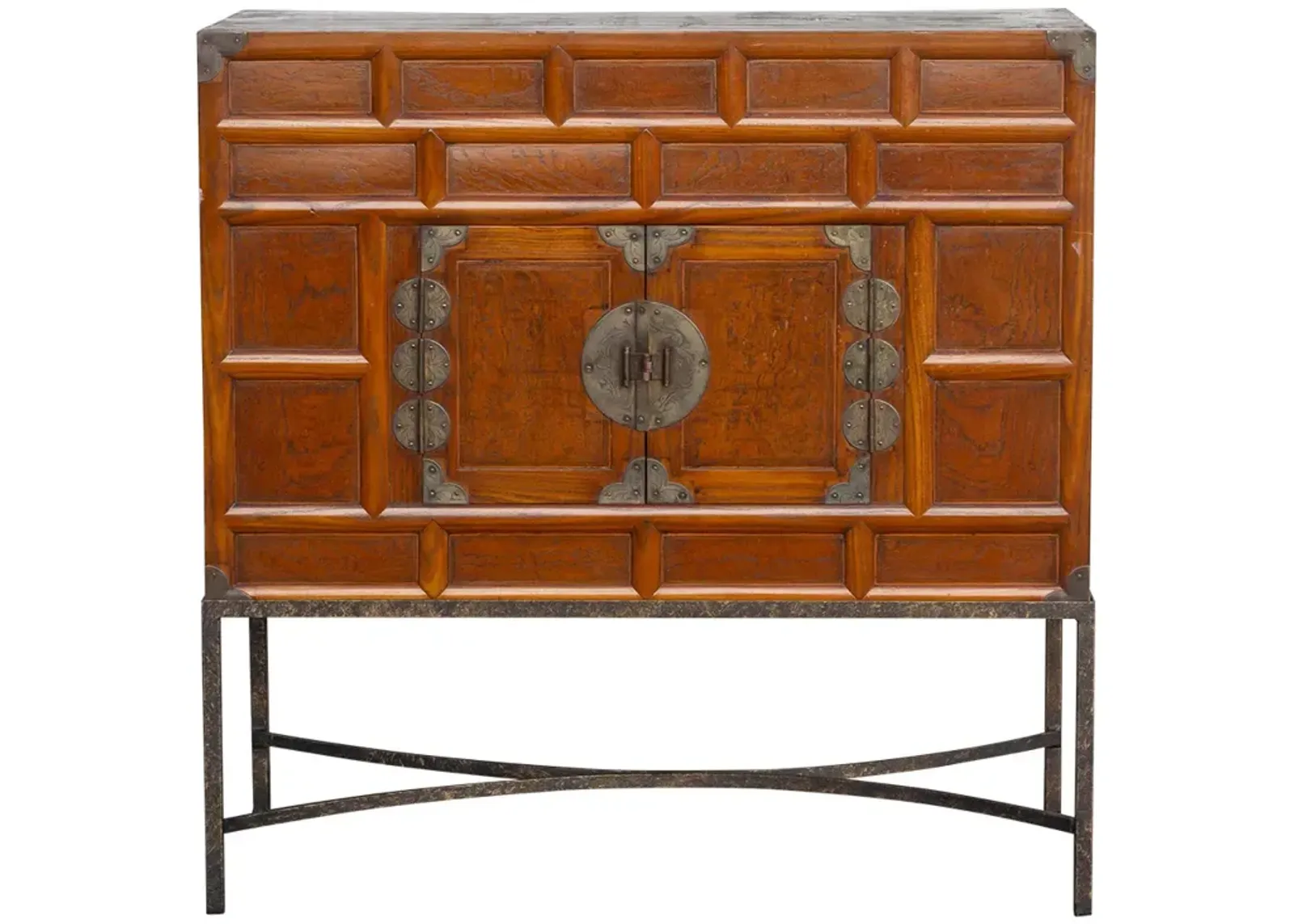 Mid-Century Korean Chest on Stand - de-cor - Brown