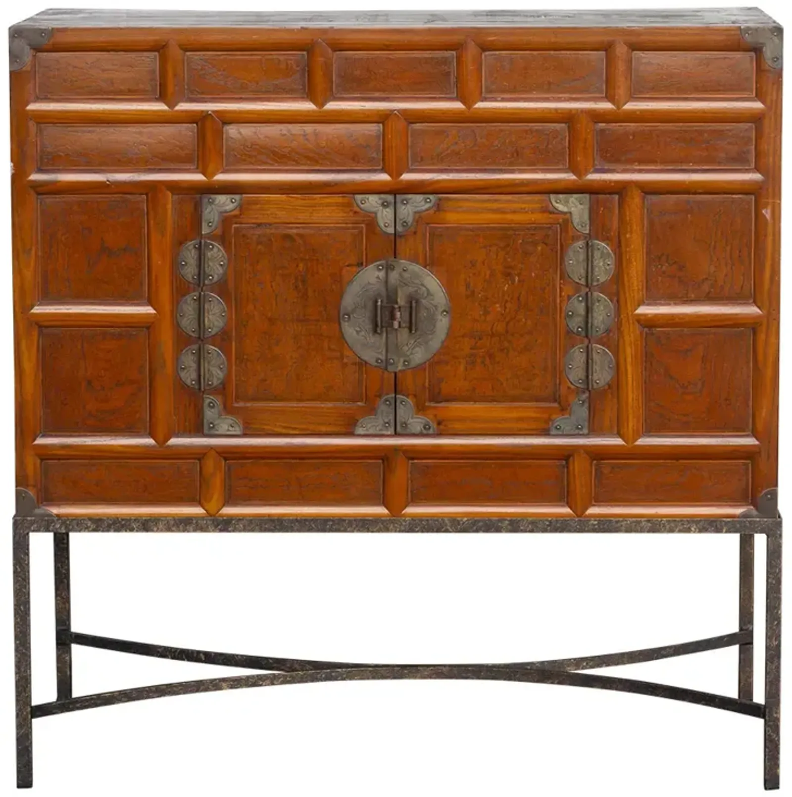 Mid-Century Korean Chest on Stand - de-cor - Brown