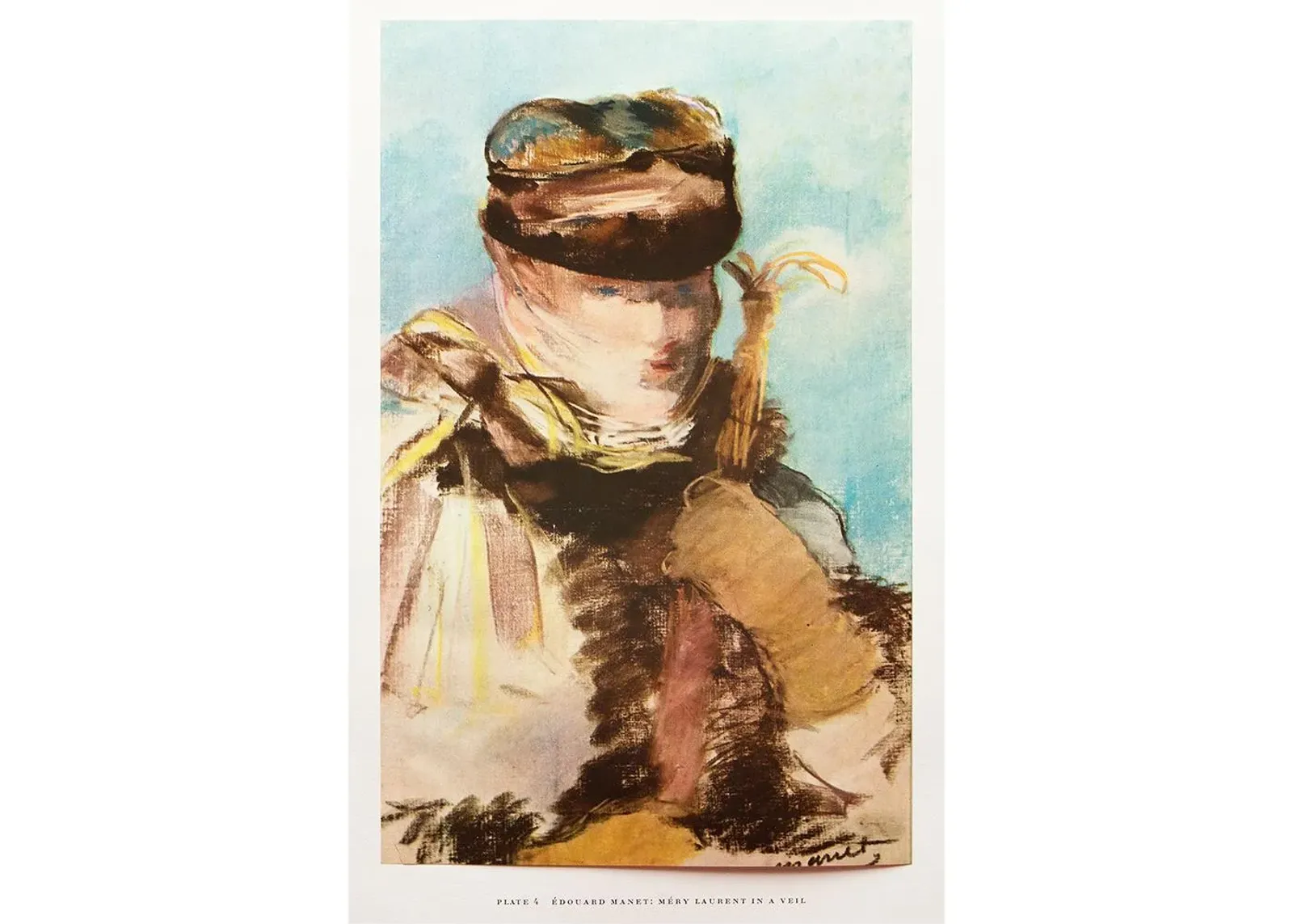 1950s E. Manet - Mery Laurent in a Veil - Brown