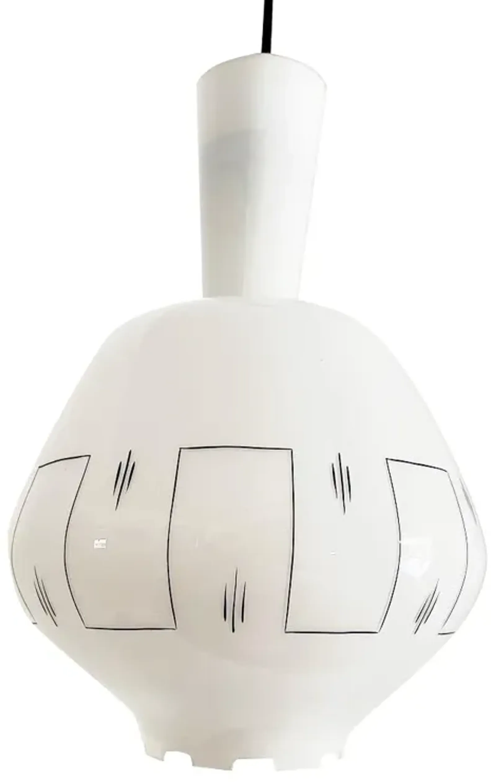 Midcentury Modern Pendant Light - C the Light Interiors - White