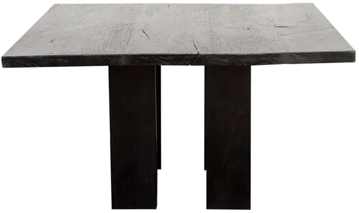 Robust High Gloss Black Ironwood Table - de-cor