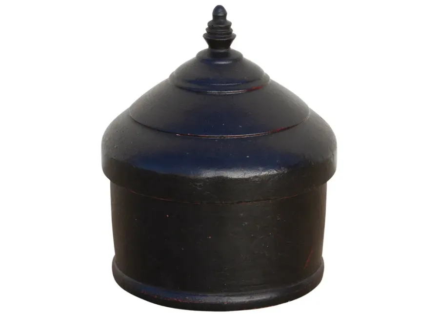 Sirohi Vintage Indian Tika Container - de-cor - black