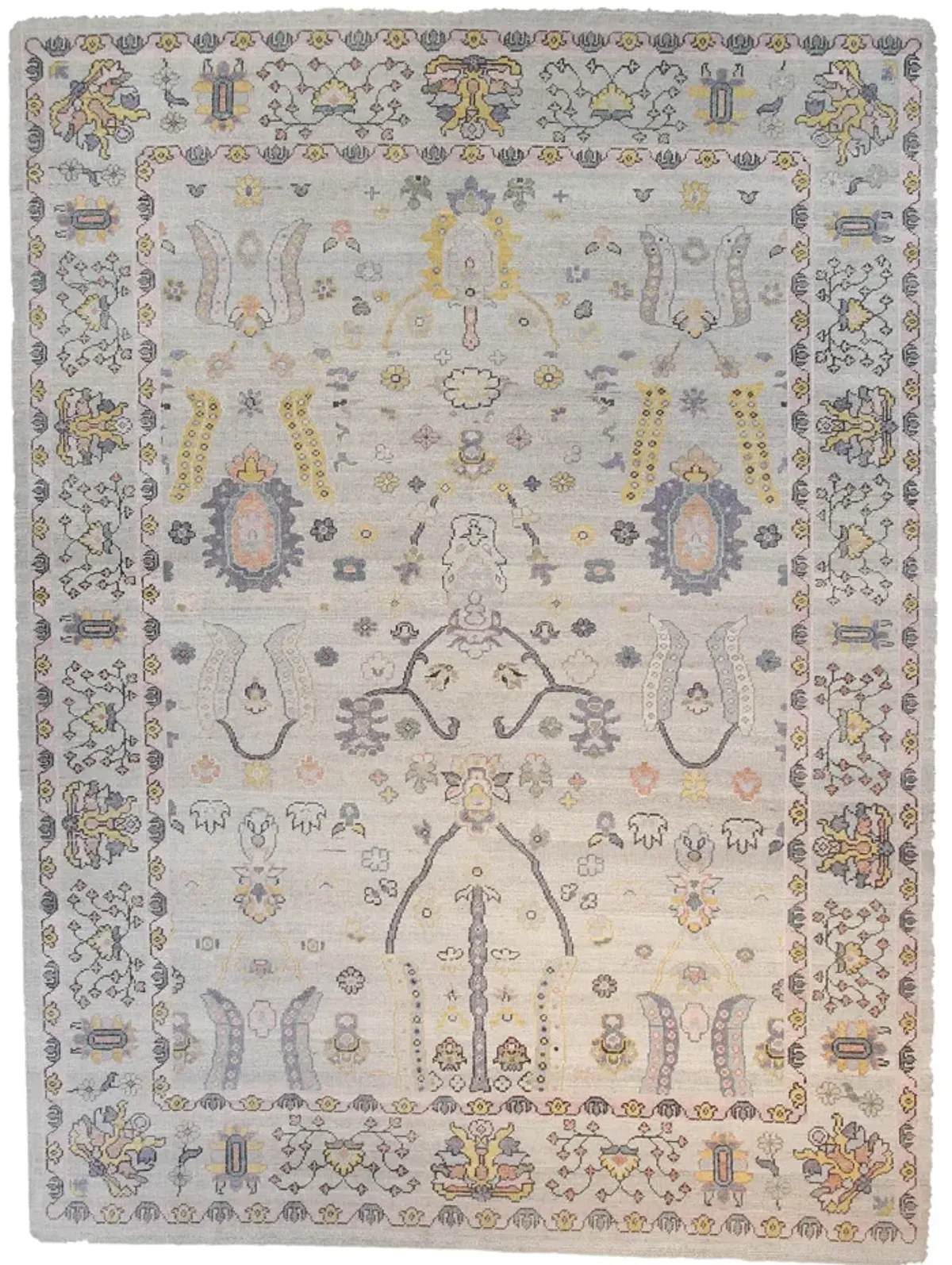 9" x 12" Oushak Rug - Light Gray - F.J. Kashanian - Gray