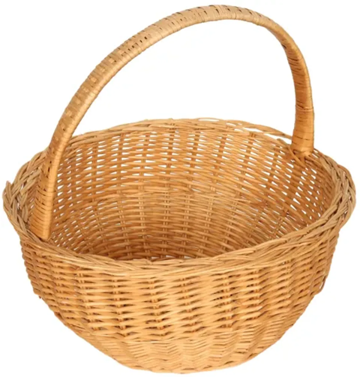 Woven Wicker Shopping Basket - Interesting Things - Brown